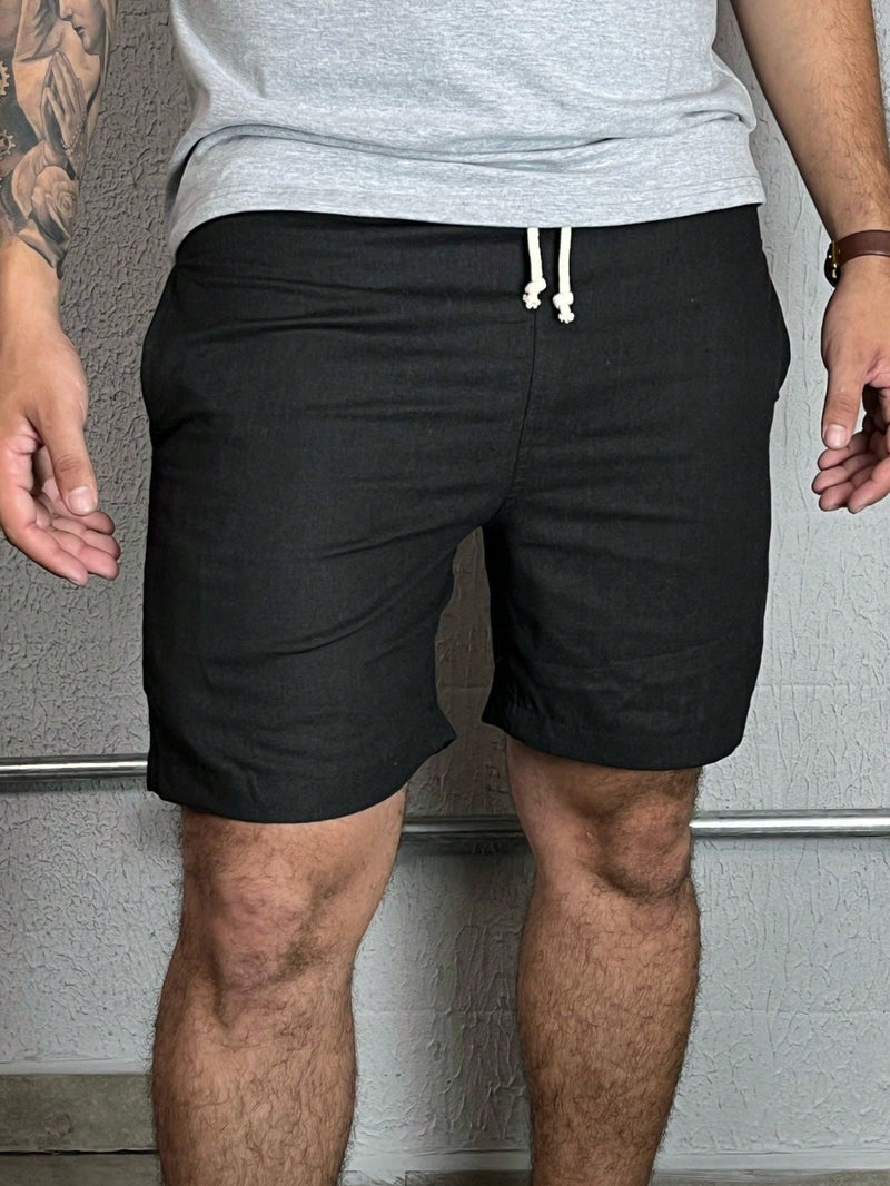 Kit 3 Bermudas Mauricinho em Linho Shorts Premium