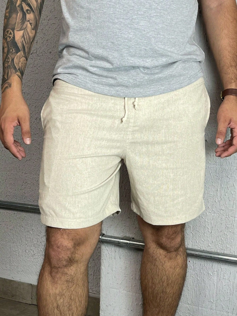 Kit 3 Bermudas Mauricinho em Linho Shorts Premium